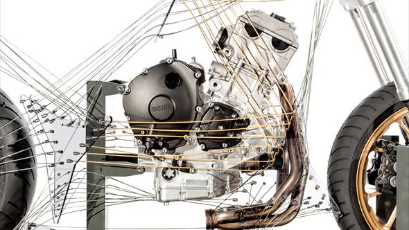 Fotos Nuevo motor Yamaha de tres cilindros en línea "cross plane"