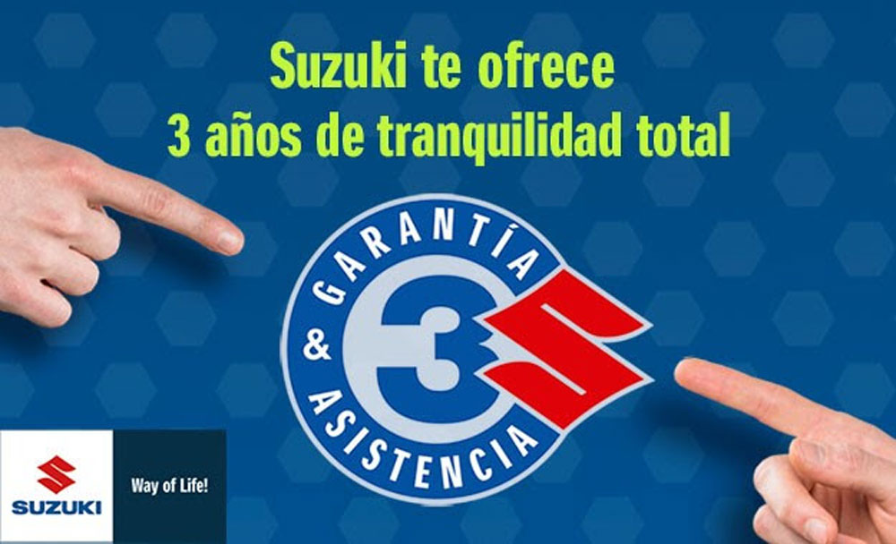 Fotos Suzuki: tres años de garantía y asistencia gratis
