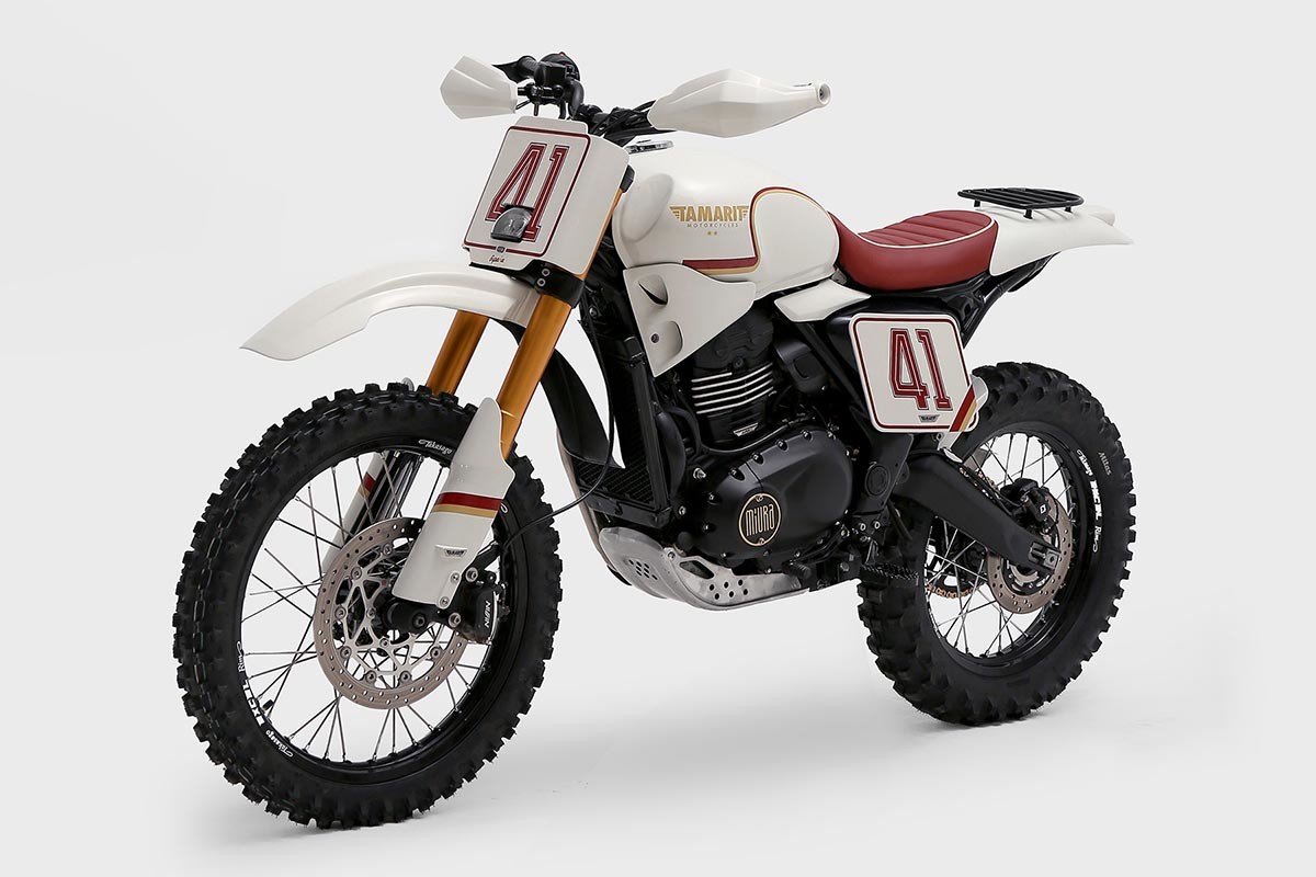 Fotos De scrambler a infalible en la tierra: Tamarit presenta su radical Triumph Scrambler 400 XCMiura