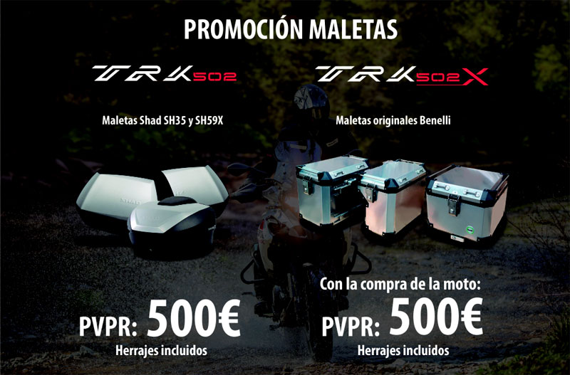 Ofertas maletas Benelli TRK 502/X