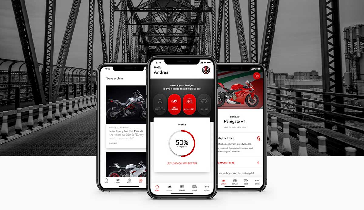 Fotos MyDucati App: la aplicación para auténticos Ducatistas