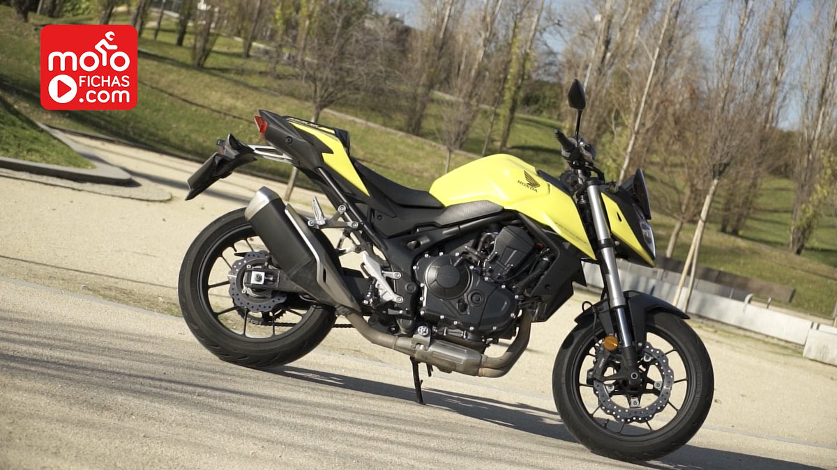 prueba video honda cb750 hornet 2023 3