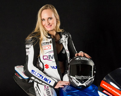 Nina Prinz ya ha corrido con el equipo QMMF en su certamos de Superbikes nina prinz moto2