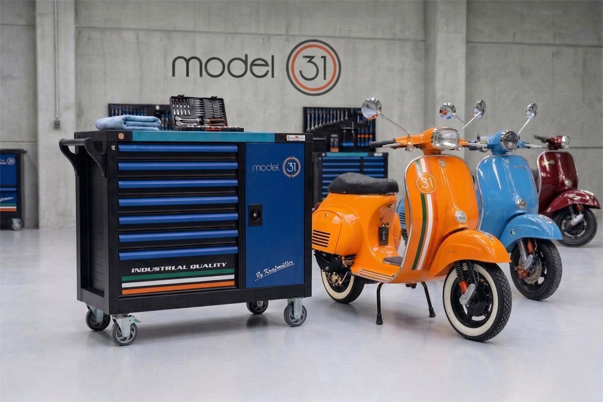 Fotos Model 31 lleva a Madrid X Moto su proyecto para electrificar Vespas clásicas
