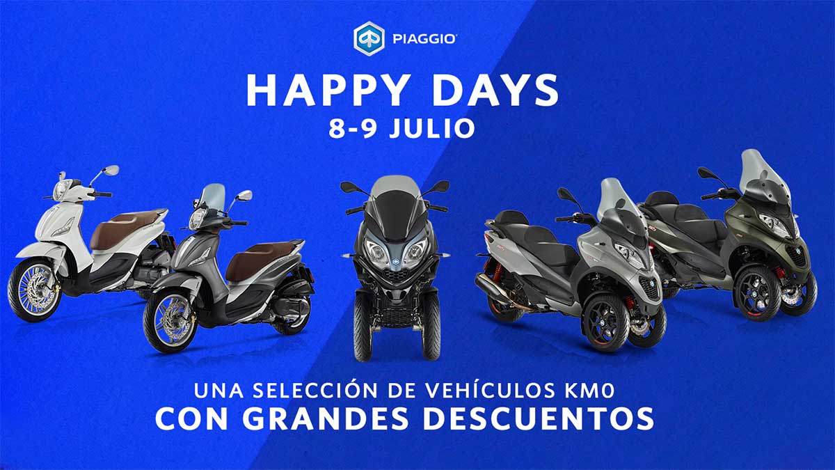 Piaggio Happy Days: scooters Km 0 a precios de escándalo (image)