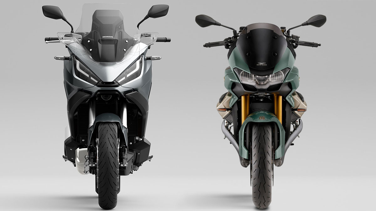 Duelo sport-turismo 2022: Honda NT1100 & Moto Guzzi V100 Mandello (image)