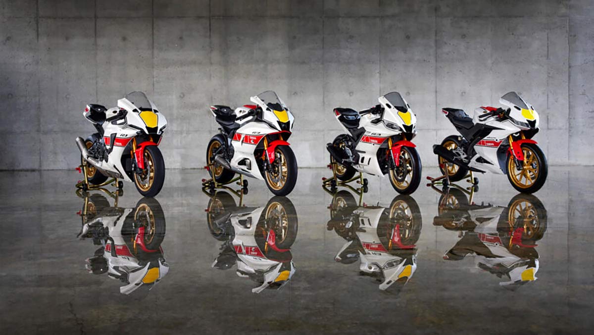 Fotos Yamaha GP 60 Aniversario 2022: Las R1, R7, R3 y R125 se visten con colores Speedblock (VIDEO)