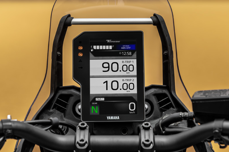 yamaha tenere 700 rally 2025 instrumentacion