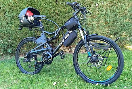 T-bike Proto, la bici con motor de gasolina
