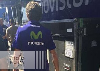 Rossi se quema el brazo en los test Michelín de Motorland (image)
