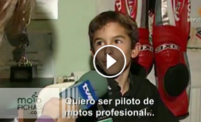 Márquez con 10 años: "De mayor quiero ser piloto profesional como Pedrosa" (vídeo) (image)