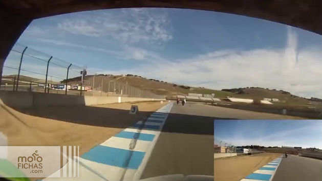 Una 250 puliéndose a las 600 y 1000 en Laguna Seca (vídeo) (image)