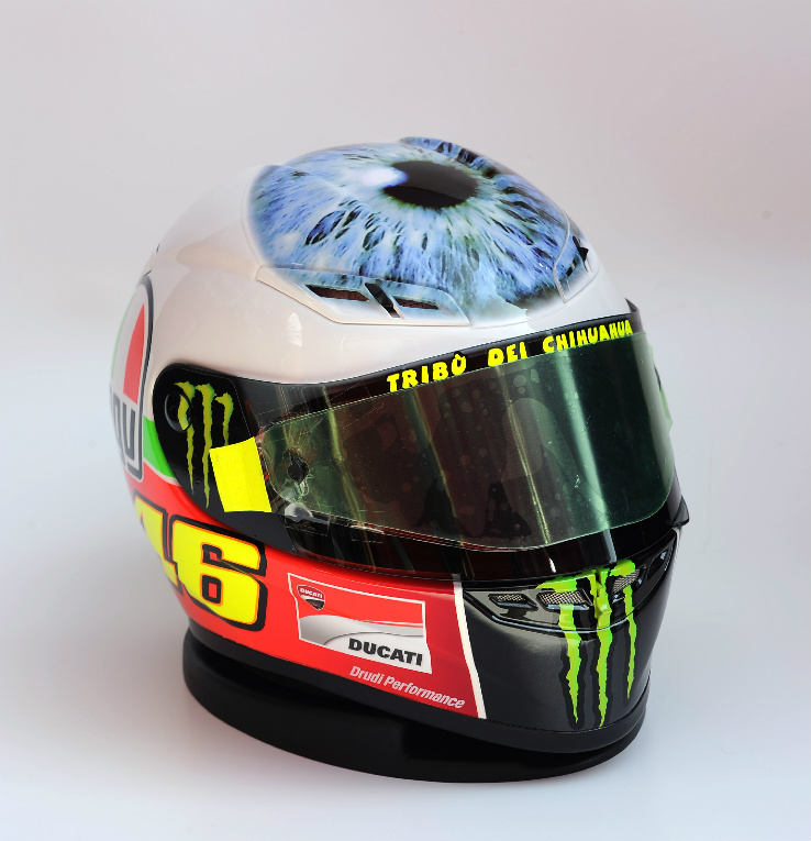 Dedos de los pies Crítica esconder ▷ El último casco AGV de Valentino Rossi: el ojo que todo lo ve